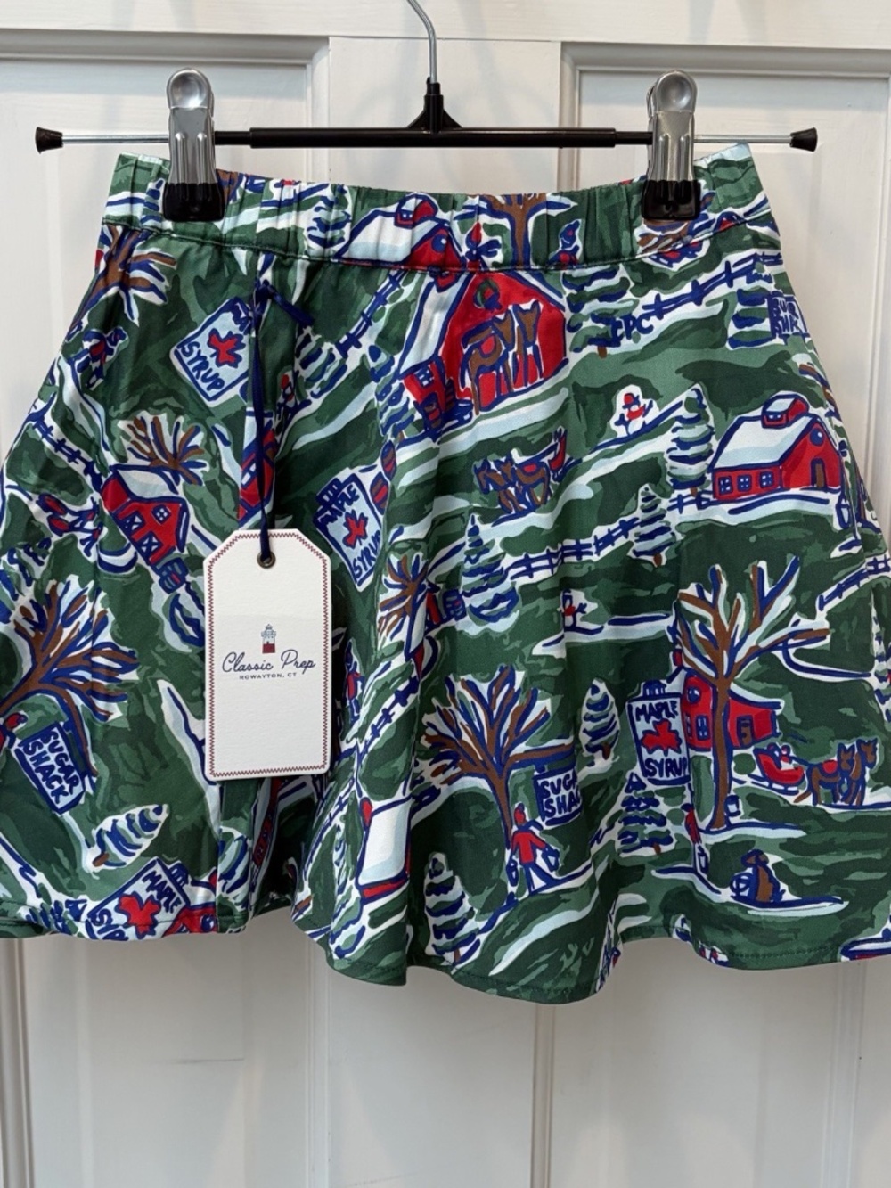 NWT Classic Prep Girls Small Sabrina Skirt Sugarshack Print
